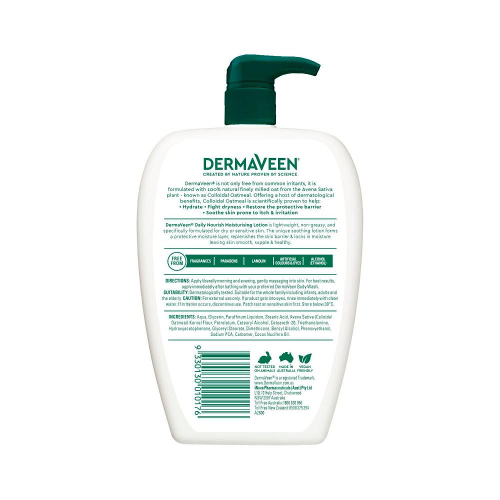 DermaVeen Daily Nourish Moisturising Lotion - 500mL
