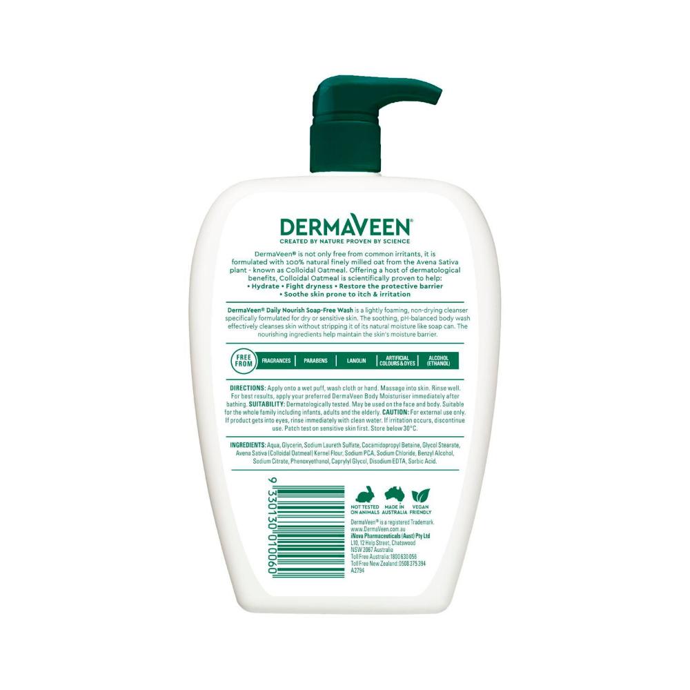 DermaVeen Everyday Soap Free Wash - 500mL