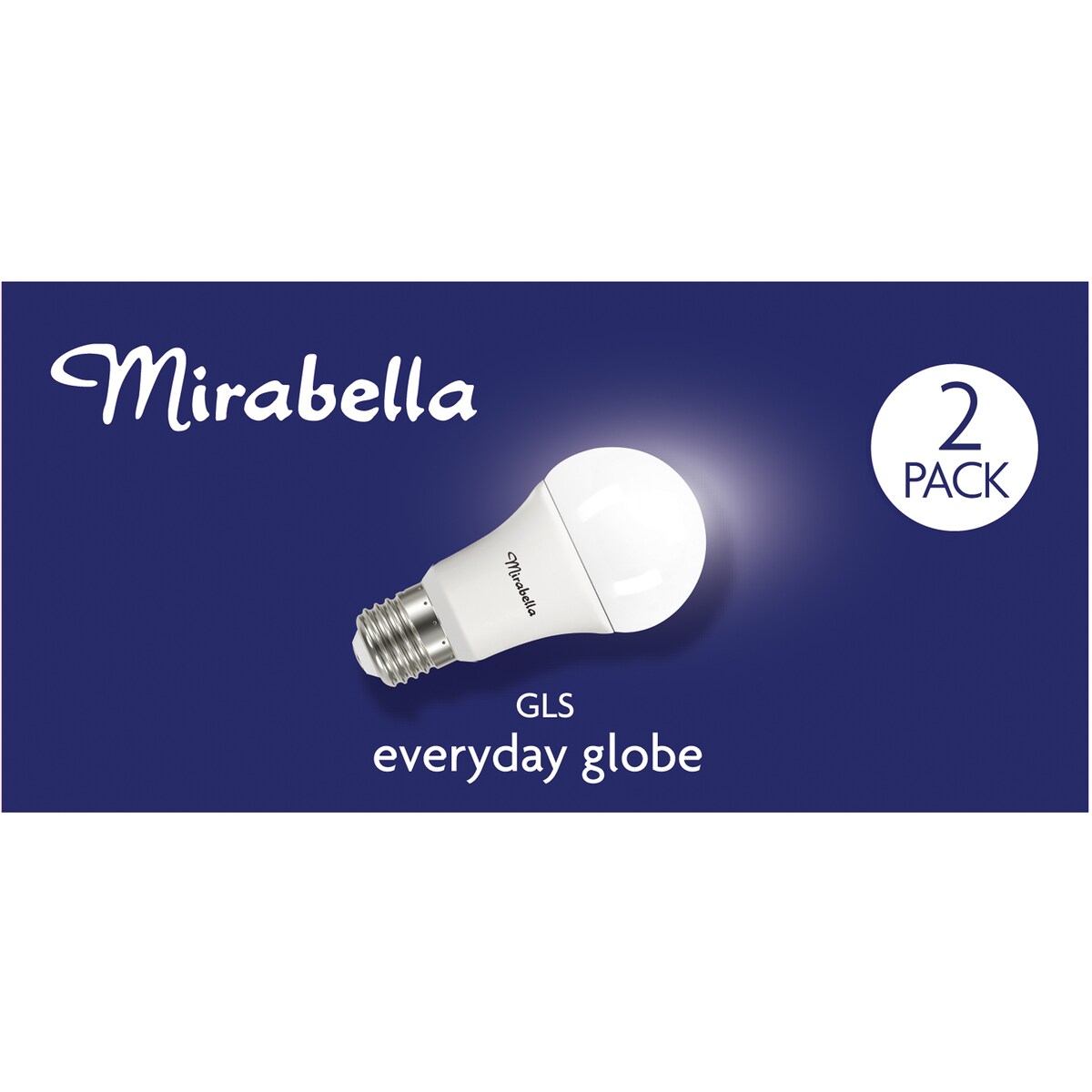 Mirabella LED GLS ES 14W 1400lm Globe Warm White 2 pack