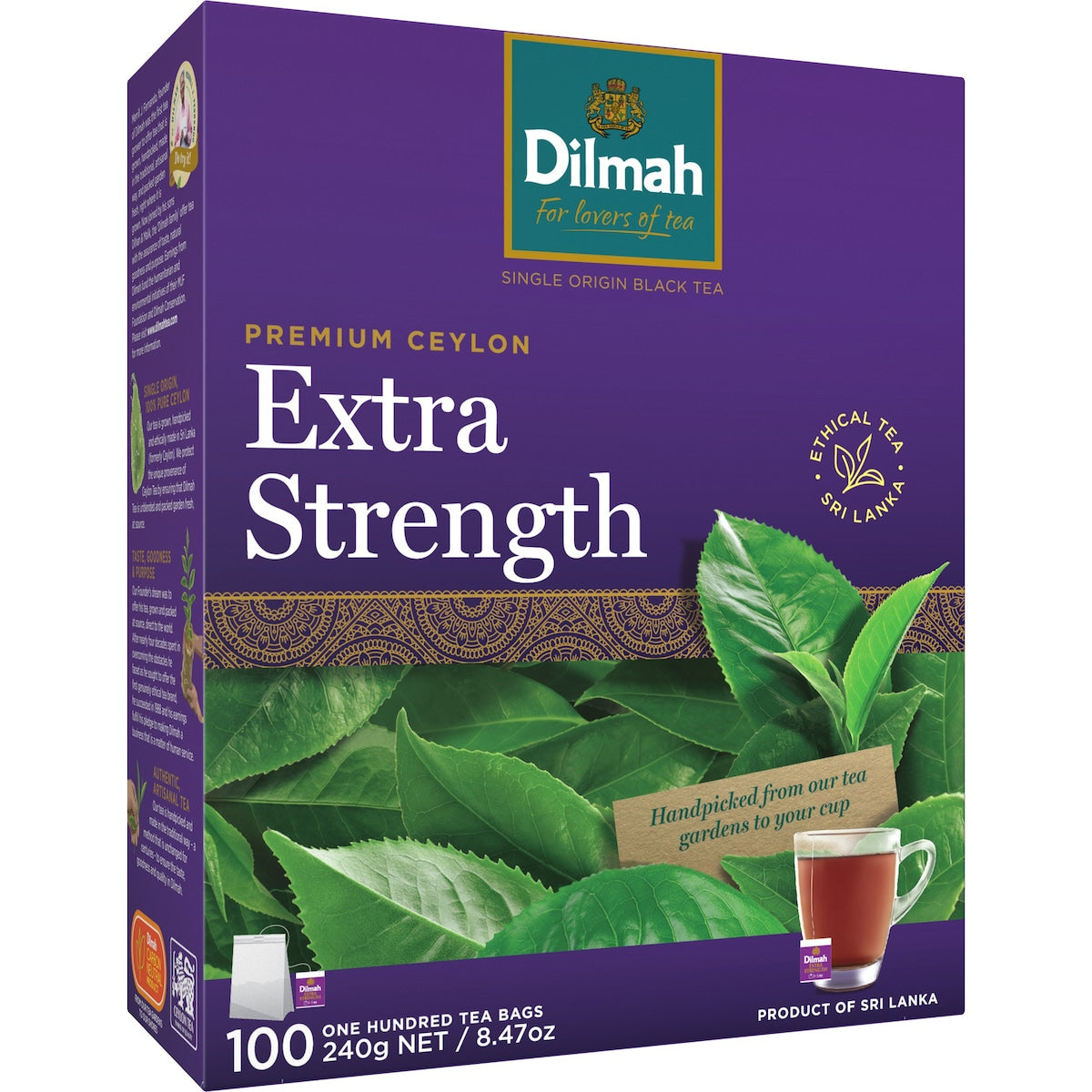 Dilmah Extra Strength Tea Bags 100 pack