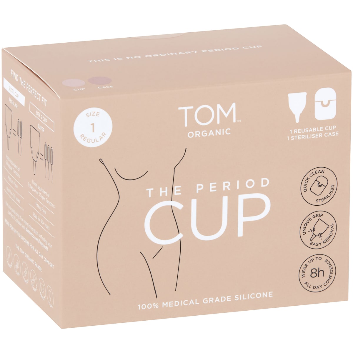 TOM Organic The Period Cup Size 1 Regular Size 1 Regular each