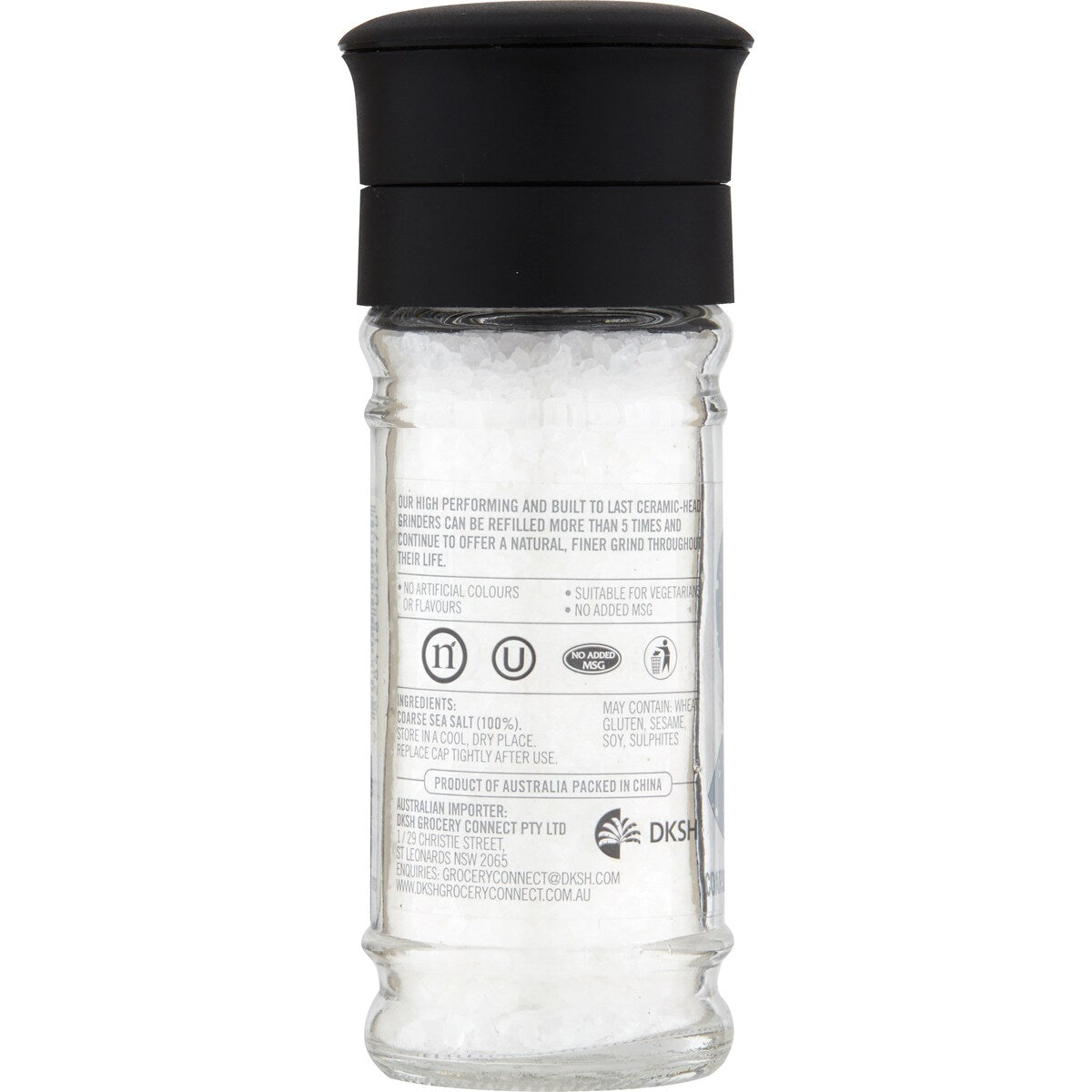Natural Coarse Sea Salt Ceramic Grinder 100g
