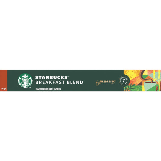 Starbucks By Nespresso Breakfast Blend Coffee Pods 10 Pack