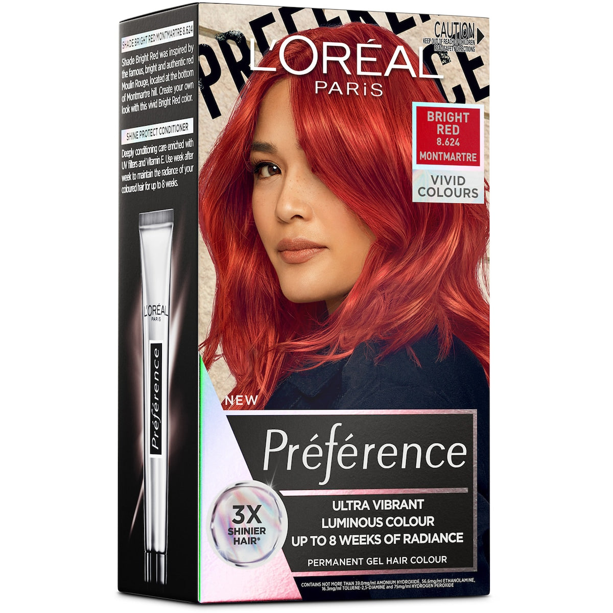 Loreal Paris Paris Preference Ultra Vibrant Hair Colour Bright Red Each