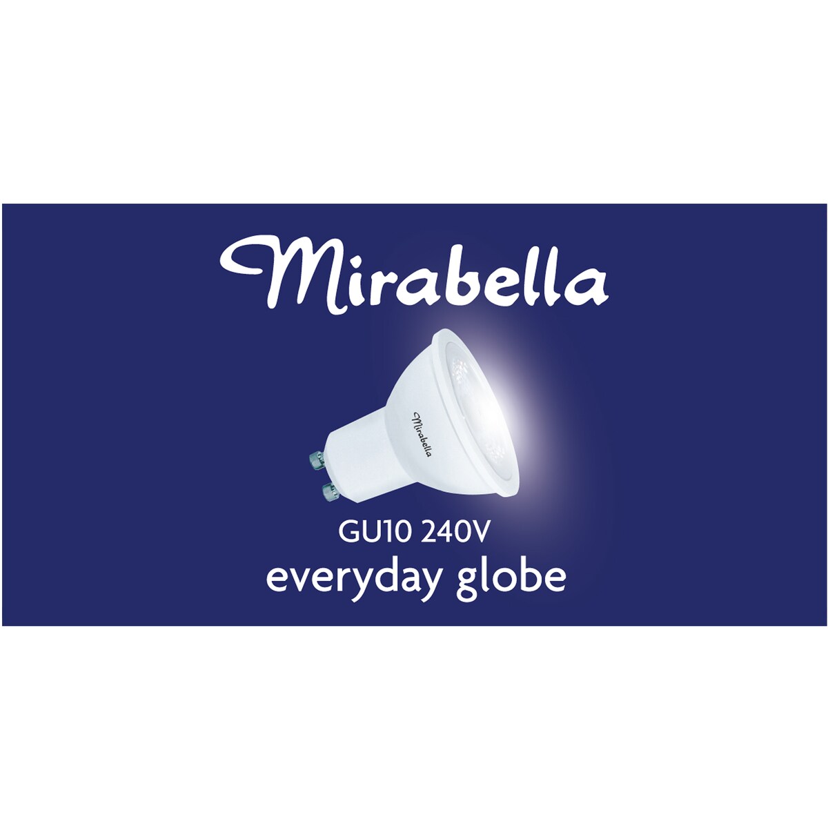 Mirabella LED GU10 5.5W 500lm Warm White Light Globe 4 pack