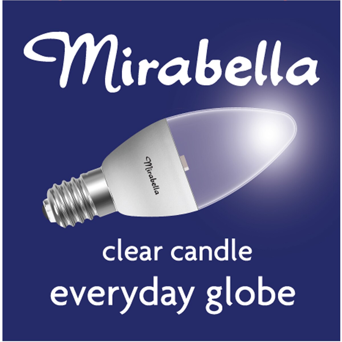 Mirabella Led Candle Ses 5w 470lm Clear Warm White 1 Pack