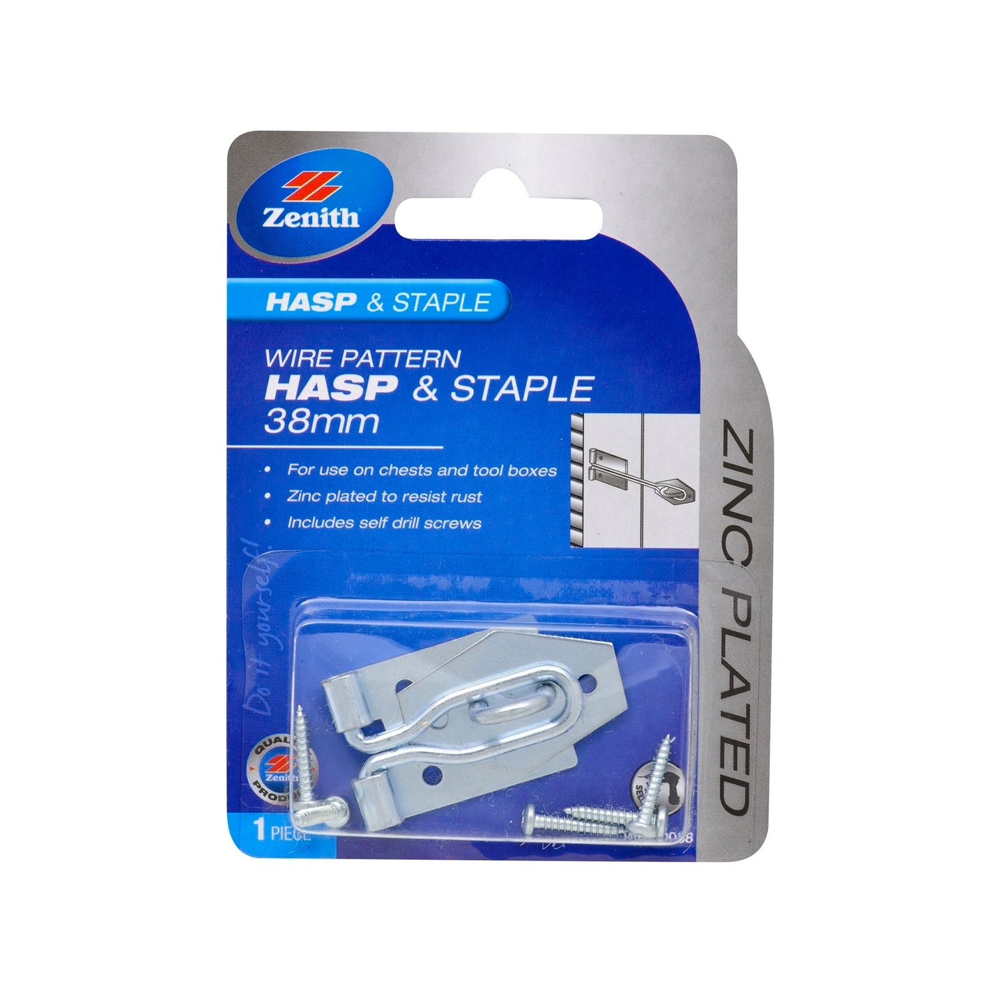 Zenith Hasp and Staple - 38mm