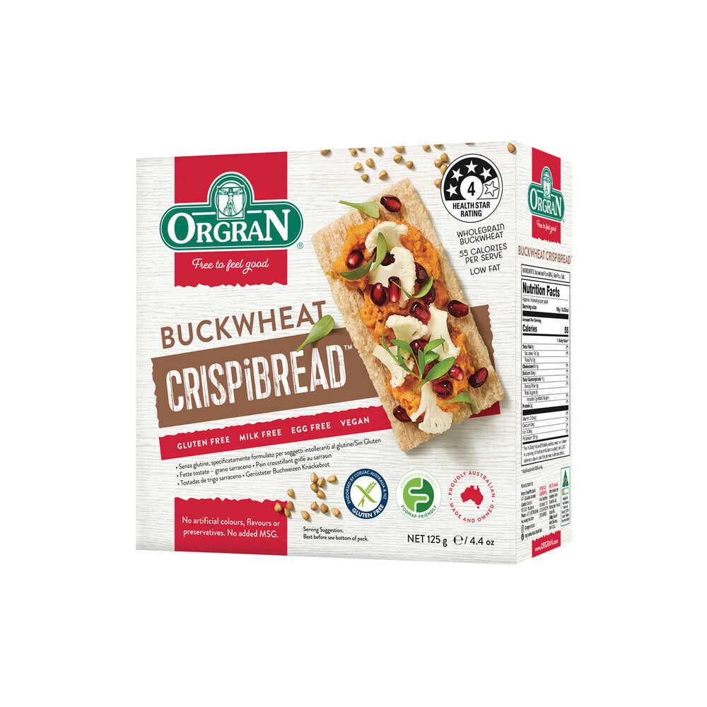 Orgran Gluten Free Buckwheat Crispbread - 125g