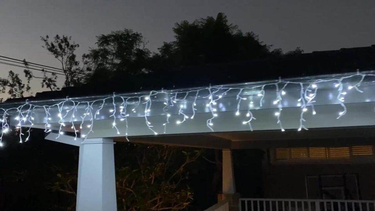 Lytworx 400 White LED Connectable Icicle Lights - 5.5m Plastic - Versatile