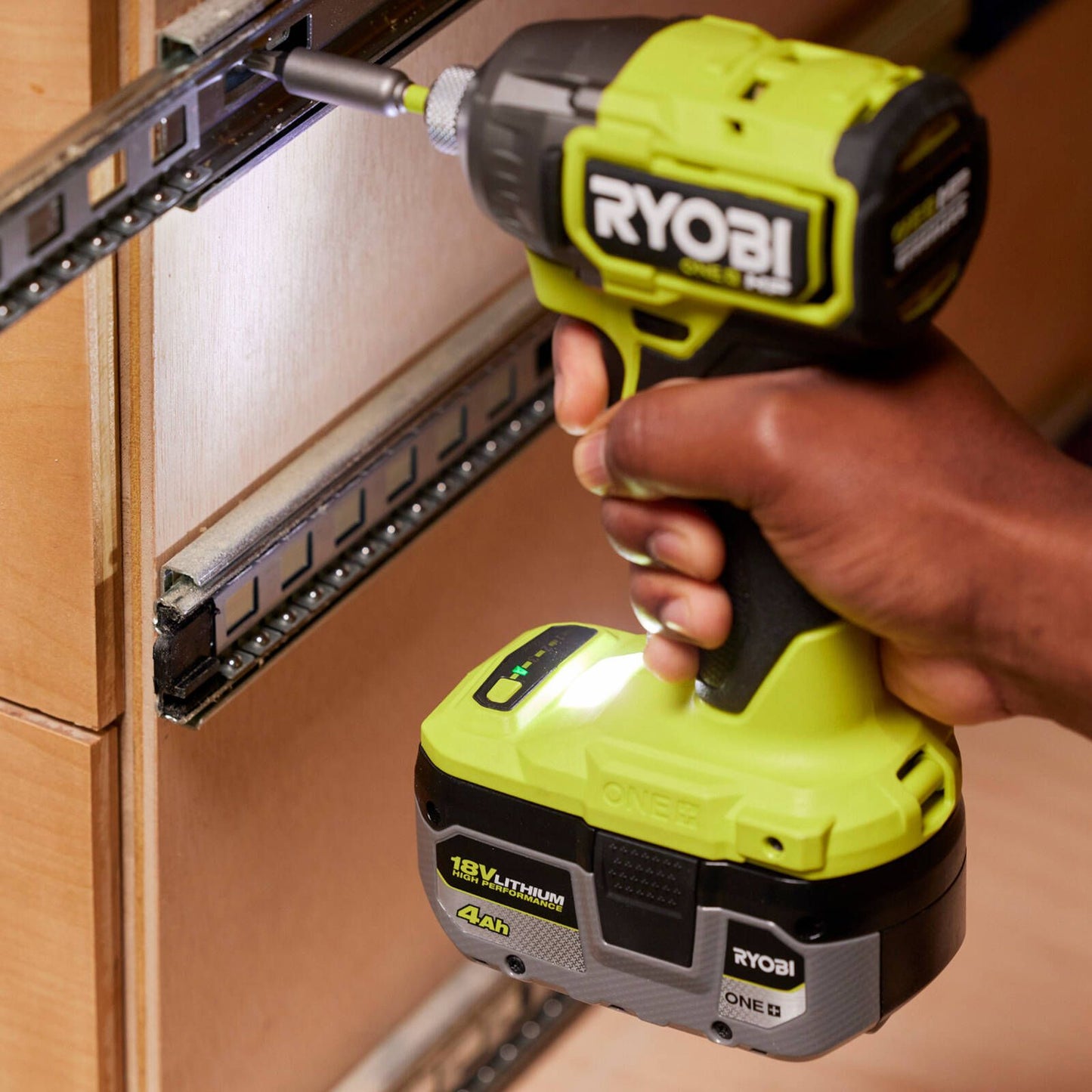 Ryobi HP Impact Driver Kit - 18V One - 3400rpm - 2 x 4Ah