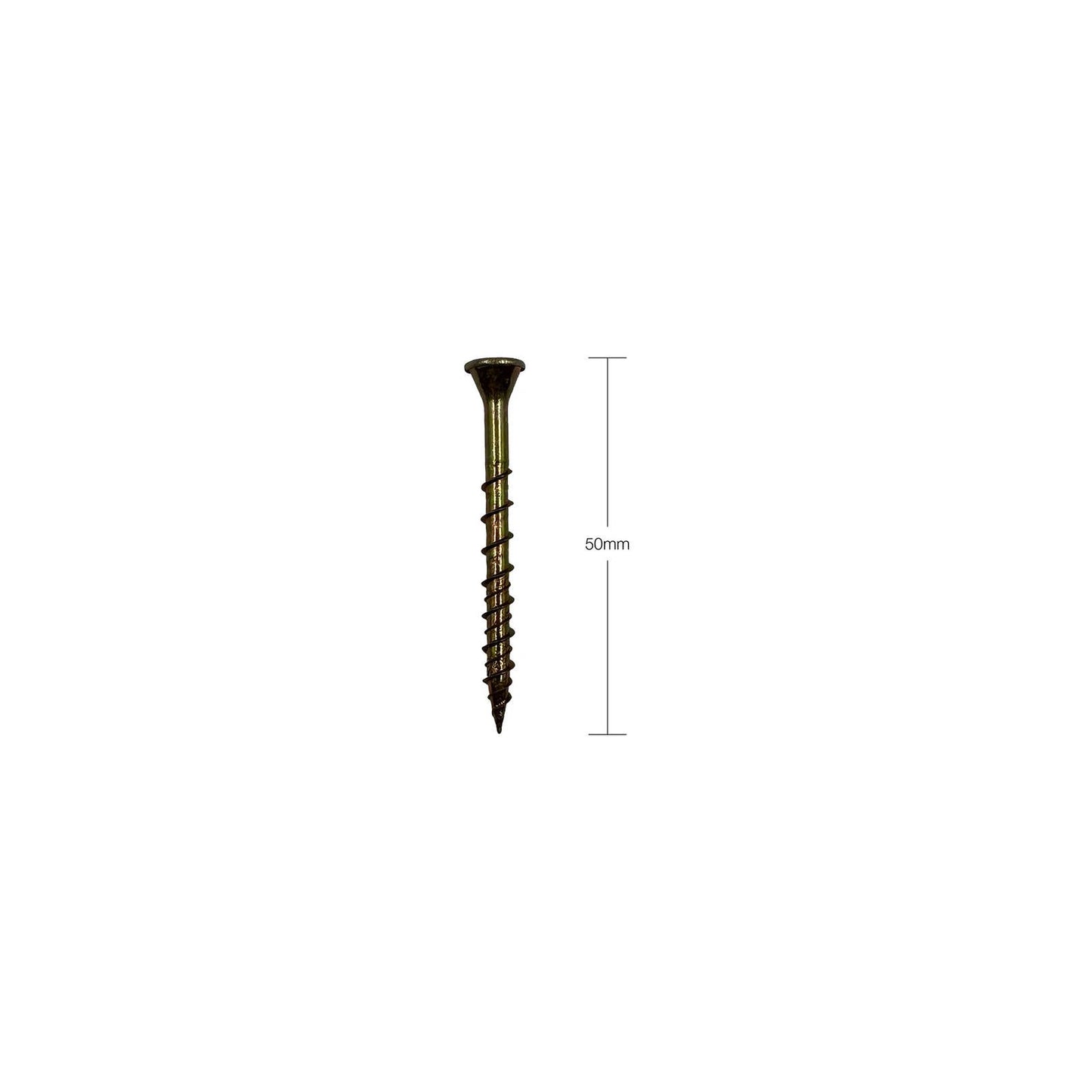 Simpson Strong Tie Subflooring Screw - 10 x 50mm - Zinc Yellow - 500 Pack