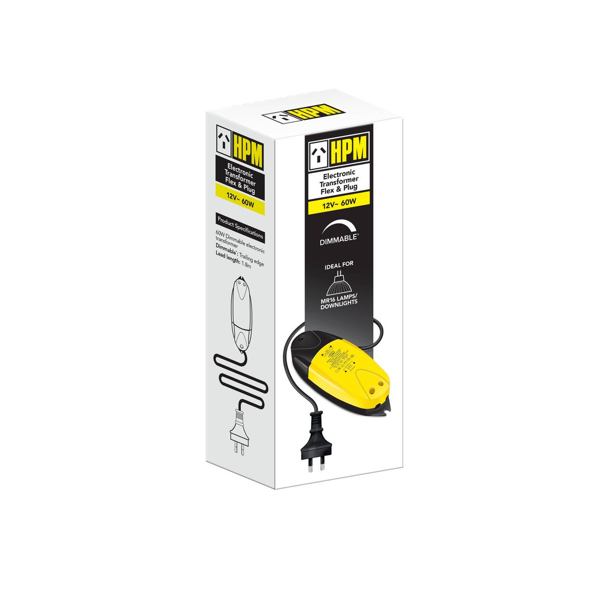 HPM Cougar 60VA Downlight Transformer - Flex and Plug - Dimmable