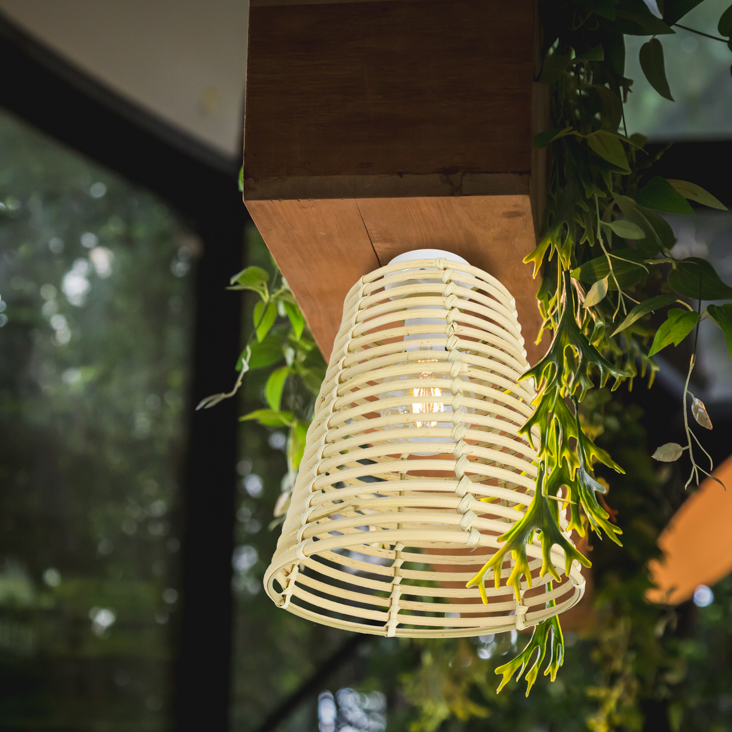 Luce Bella Rattan Woven Batten Fix - 200mm
