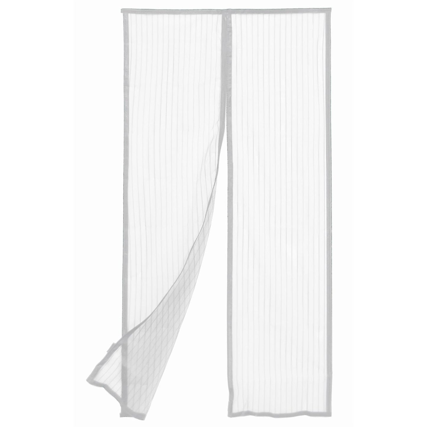 Pillar Magnetic Flyscreen Door Curtain - 90 x 200cm - White