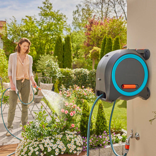 Gardena Dual 2in1 Roll-Up 25m Hose Reel 18695-28