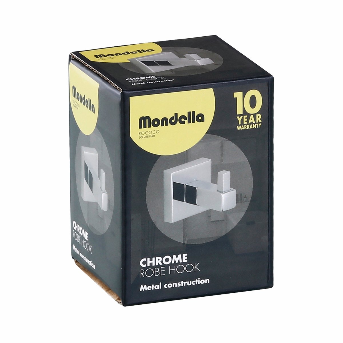 Mondella Chrome Rococo Robe Hook - 44mm x 44mm x 60mm - Chrome