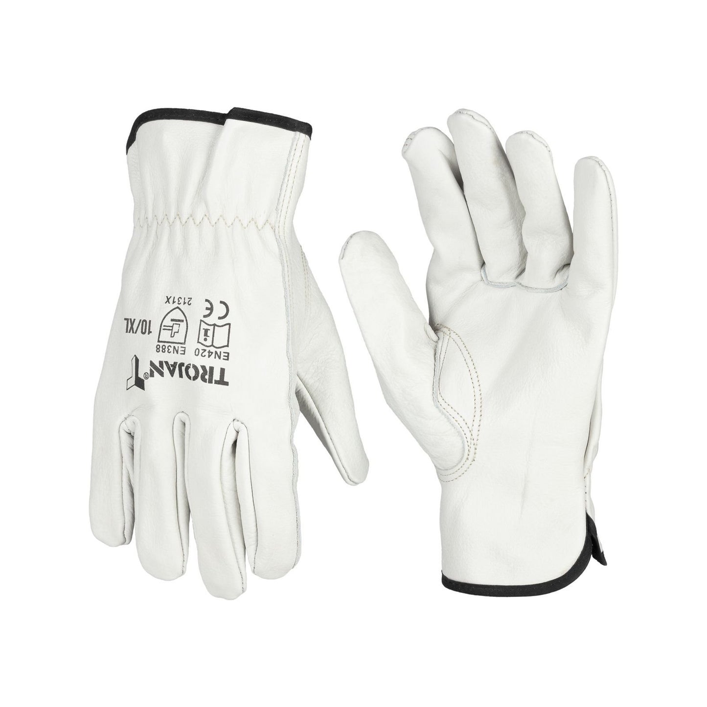 Trojan XL Leather Riggers Gloves