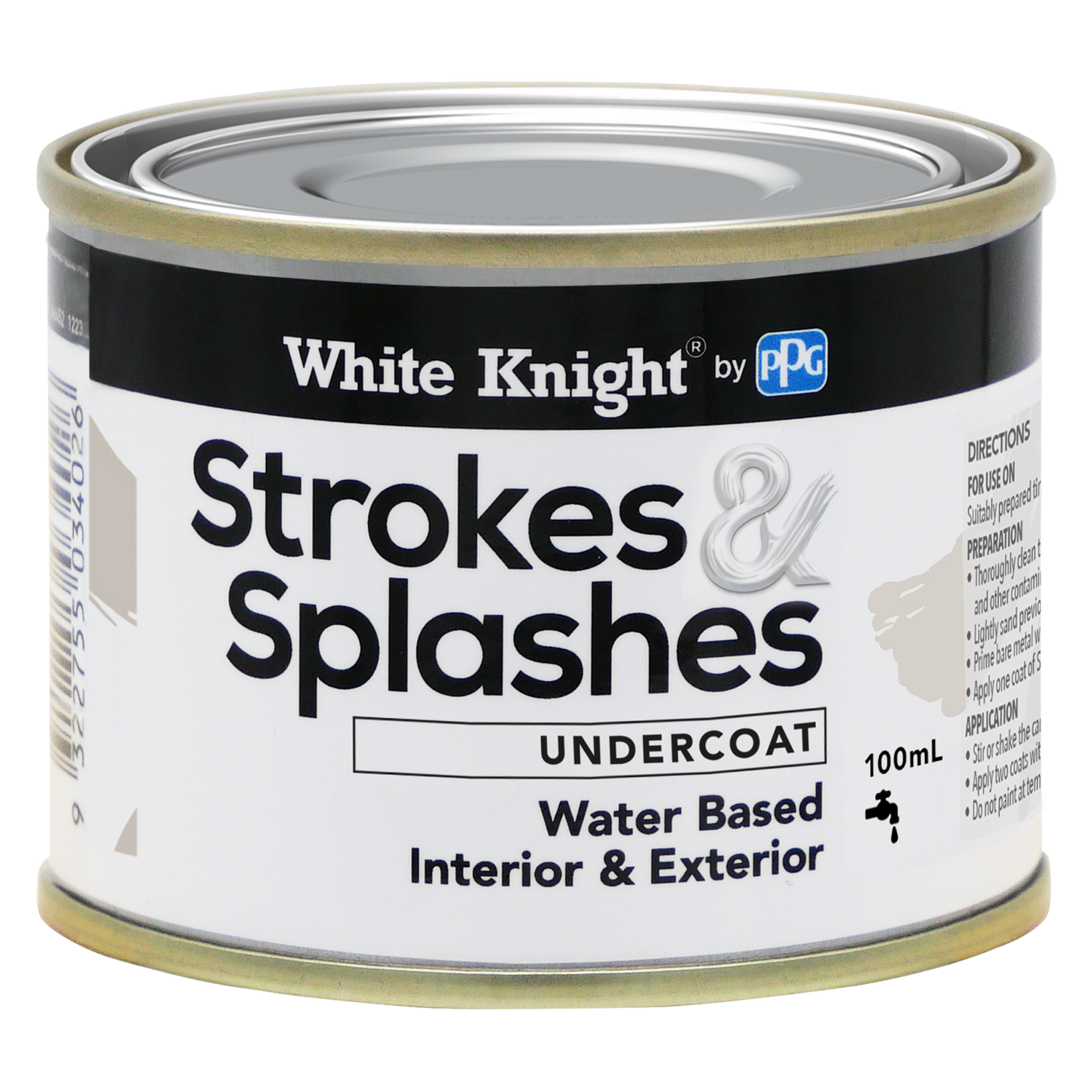 White Knight Strokes and Splashes Paint - 100ml