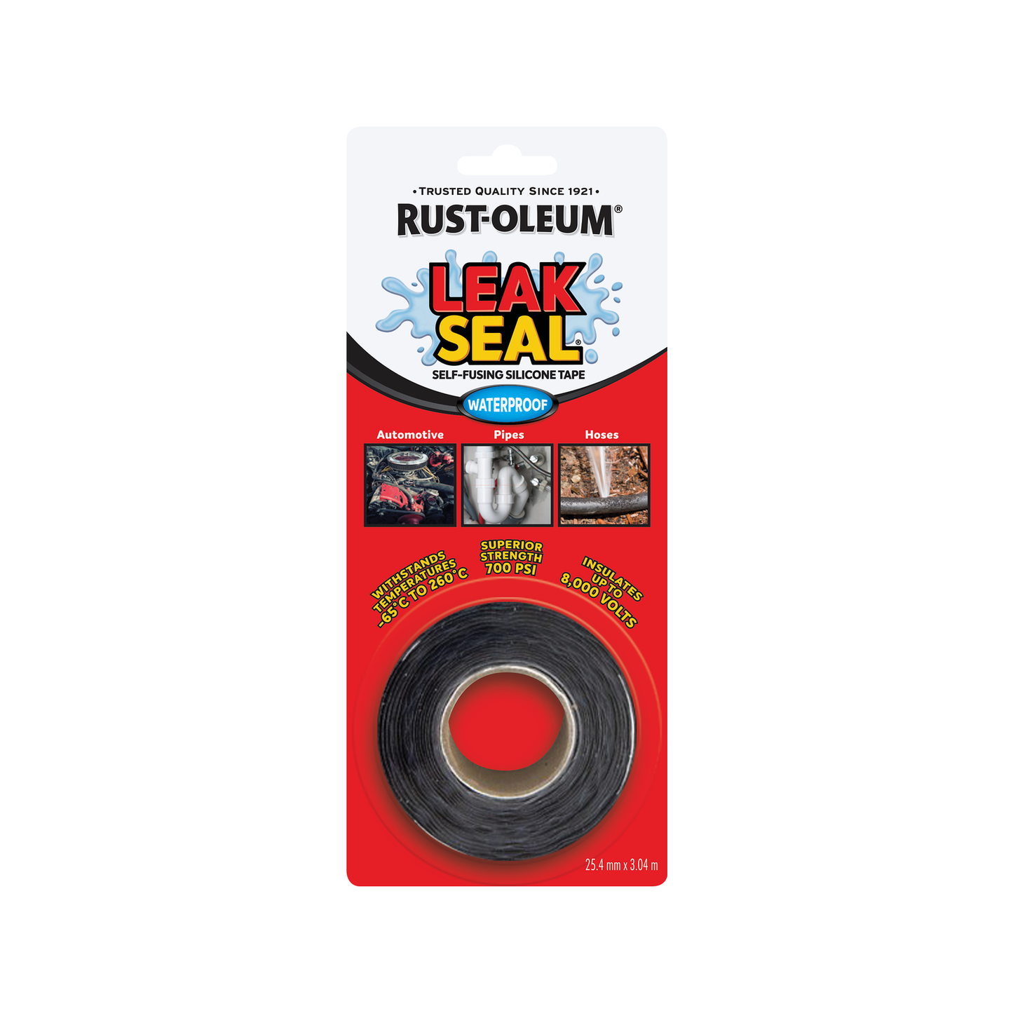 Rust-Oleum LeakSeal Tape - 25mm x 3m - Black
