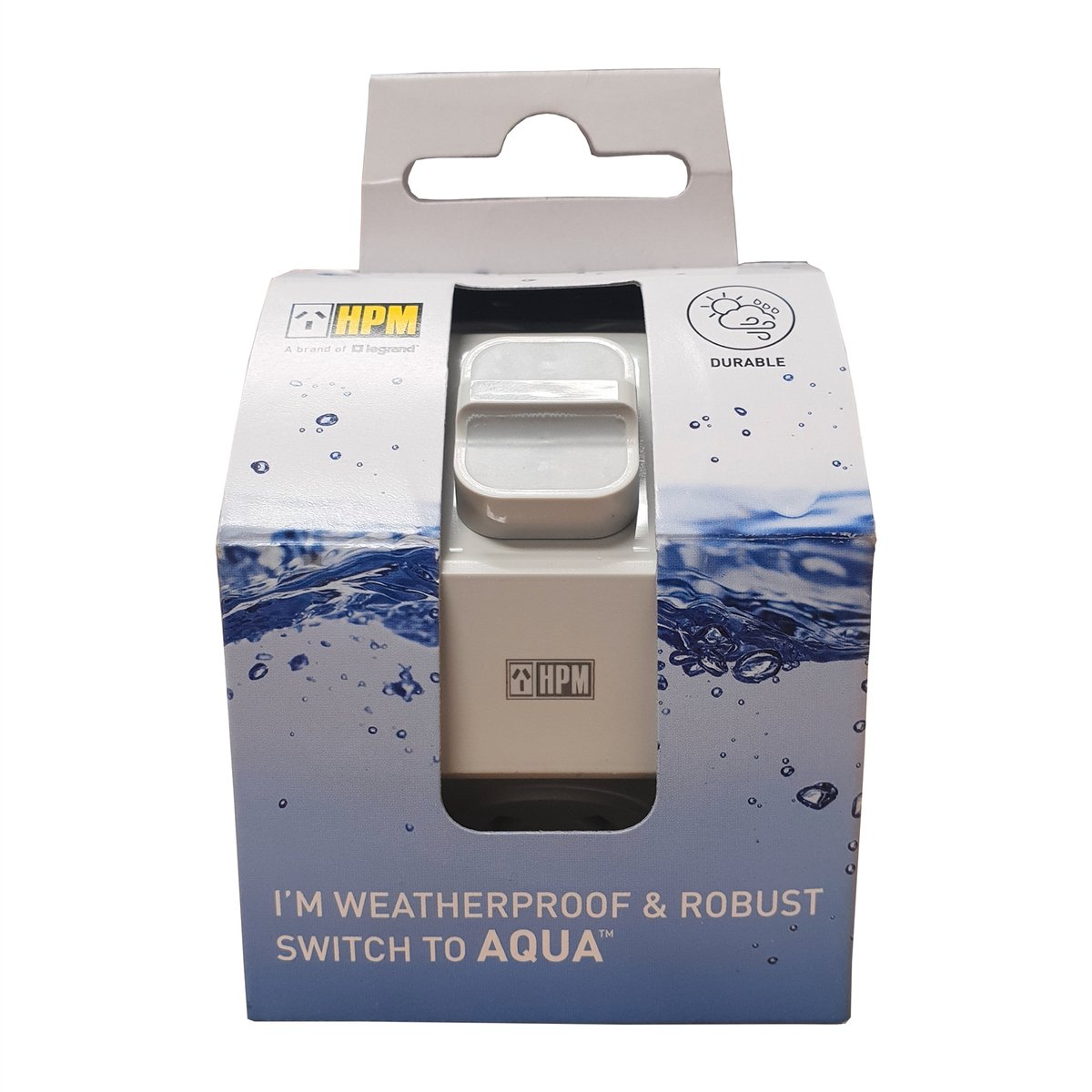 Hpm Surface Mount Powerpoint - 10A - UV-Stabilised Polycarbonate - Weatherproof
