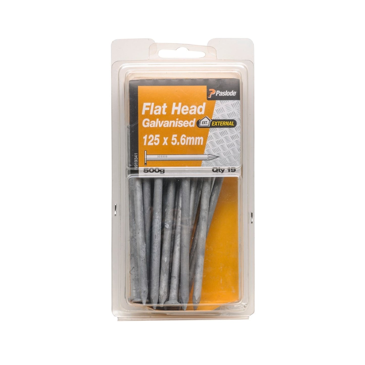 Paslode Flat Head Nails - 125mm - 19 Pack