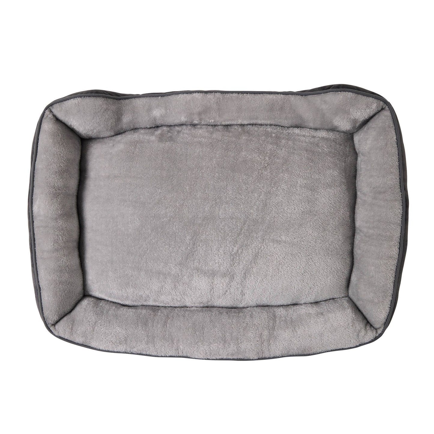 Happy Tails Large Grey Lounger Bed - 90 x 60cm