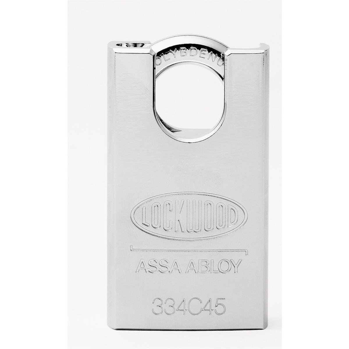 Lockwood High Security 334 Padlock 19mm Shrouded Steel Case Durable