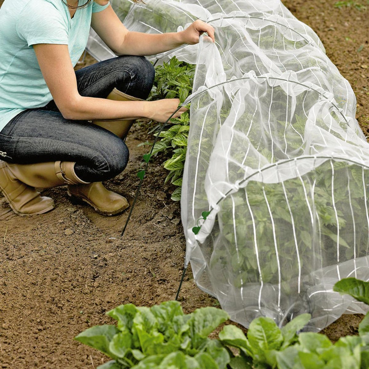 Jack Grow Tunnel Insect Net 1.5m x 5m Fine Mesh Chemical-Free Protection