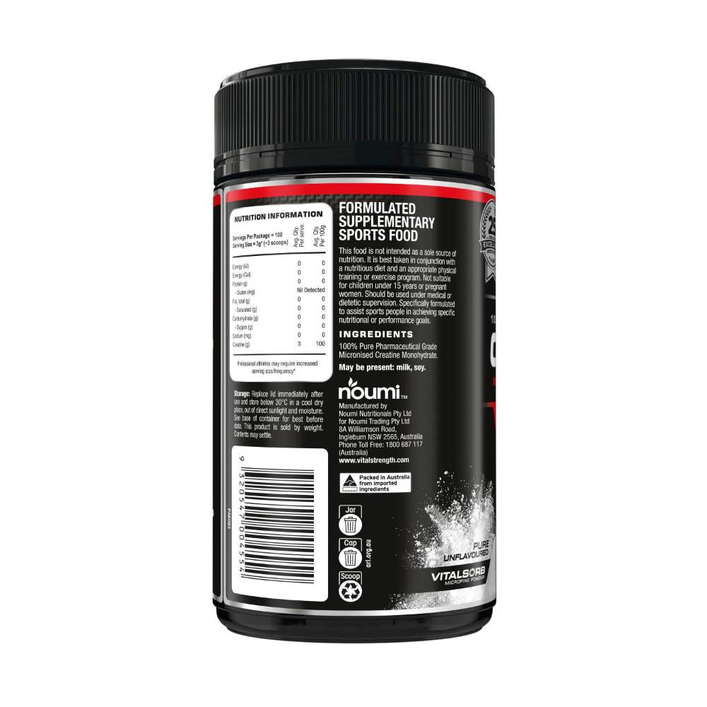 Vital Strength 100% Pure Creatine Monohydrate - 300g