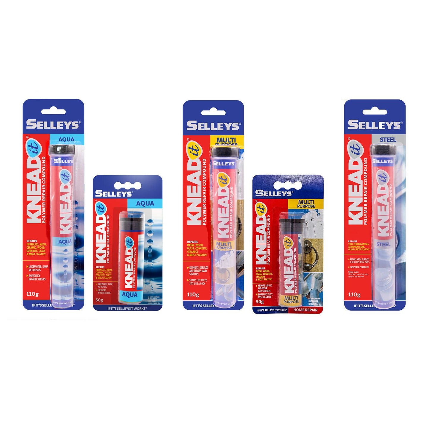 Selleys Knead It Aqua Epoxy Putty - 50g