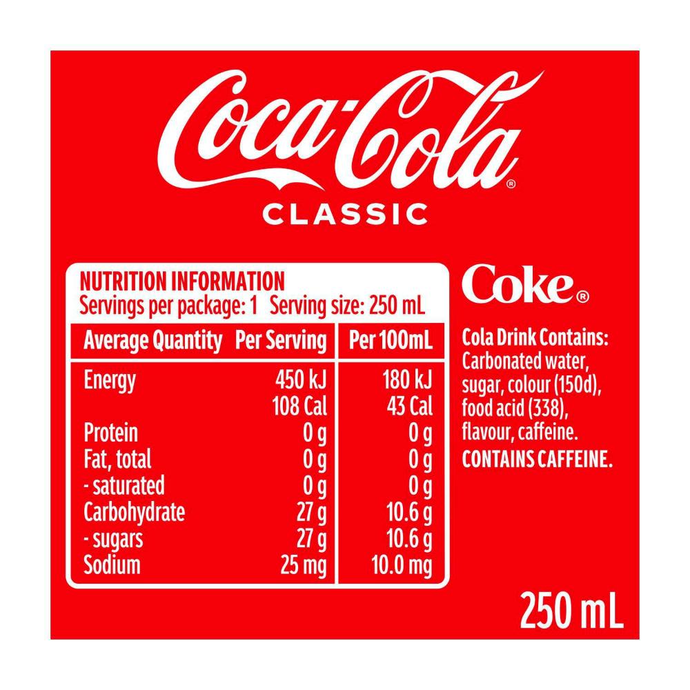 Coca-Cola assic Soft Drink Can - 250mL