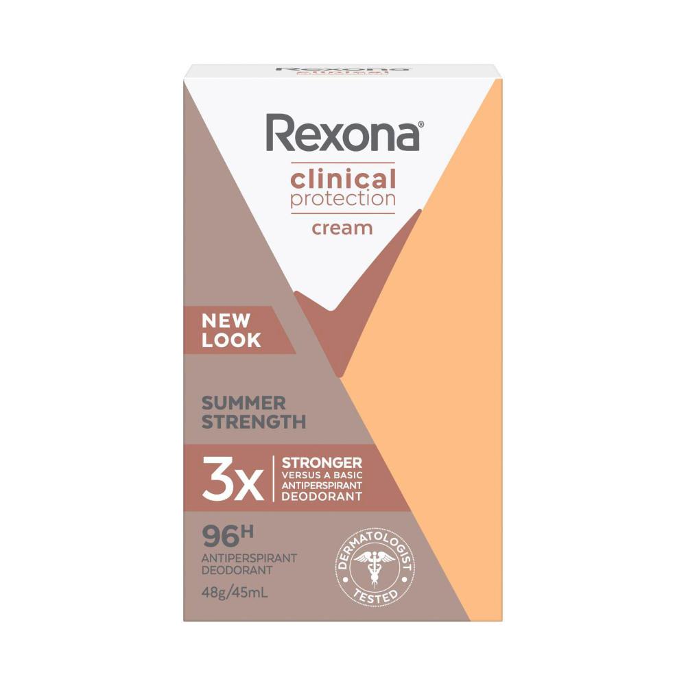 Rexona Women Deodorant 96hr inical Cream Summer Strength - 45mL