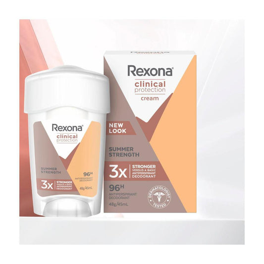 Rexona Women Deodorant 96hr inical Cream Summer Strength - 45mL