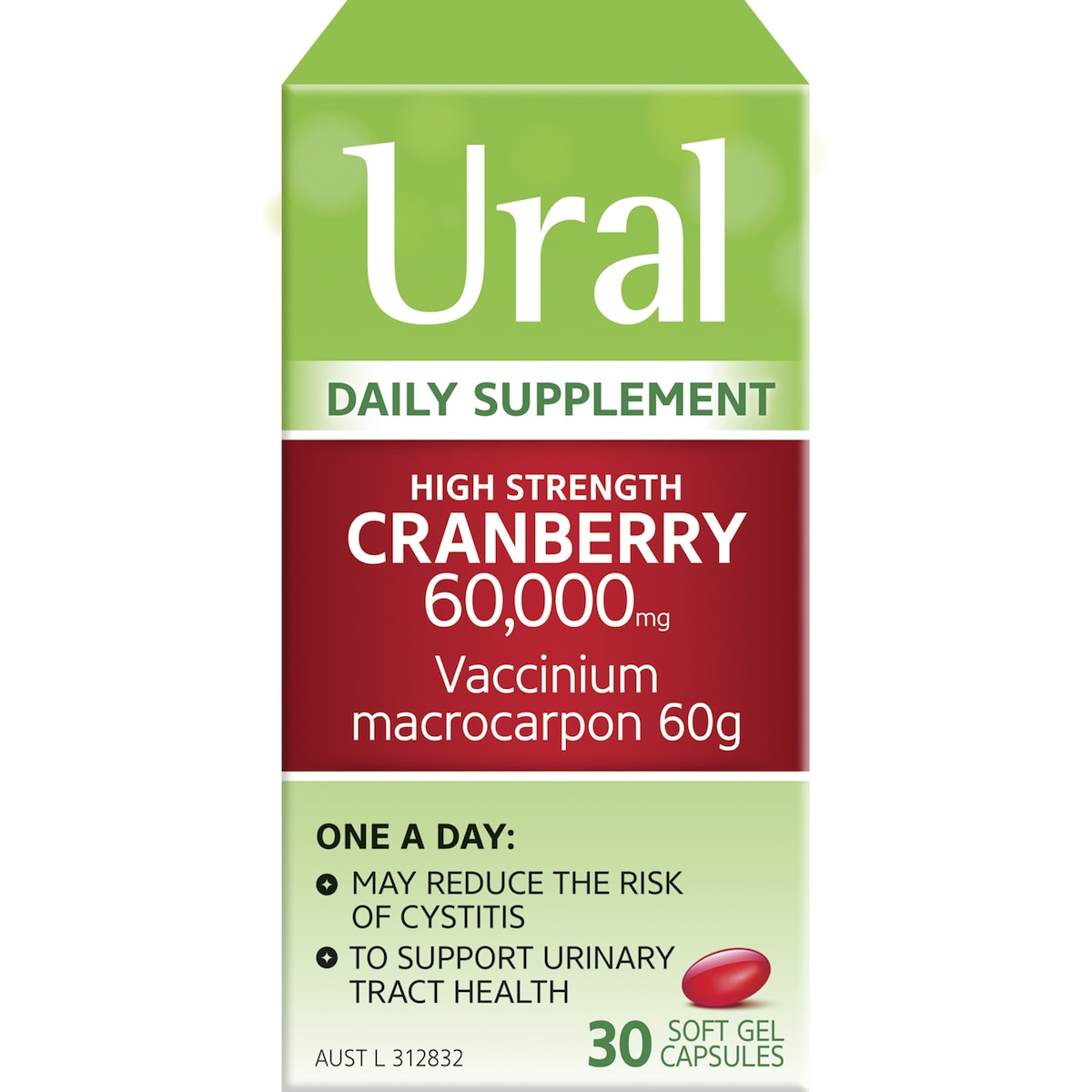 Ural High Strength Cranberry Daily Supplement 30 pack