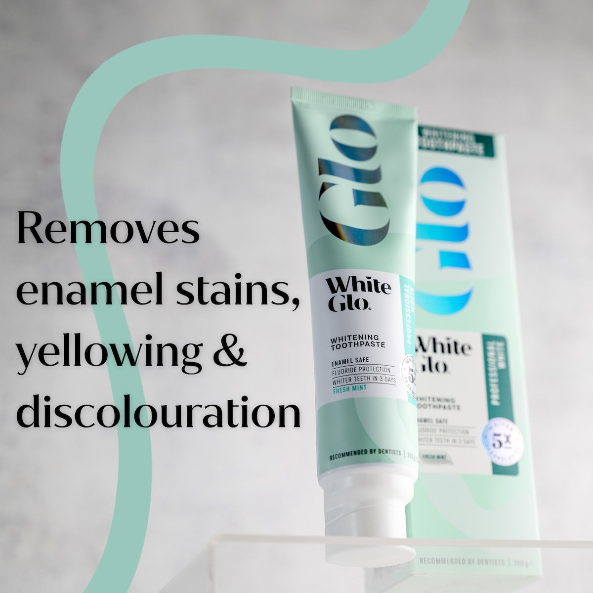 White Glo Professional Whitening Toothpaste 205g