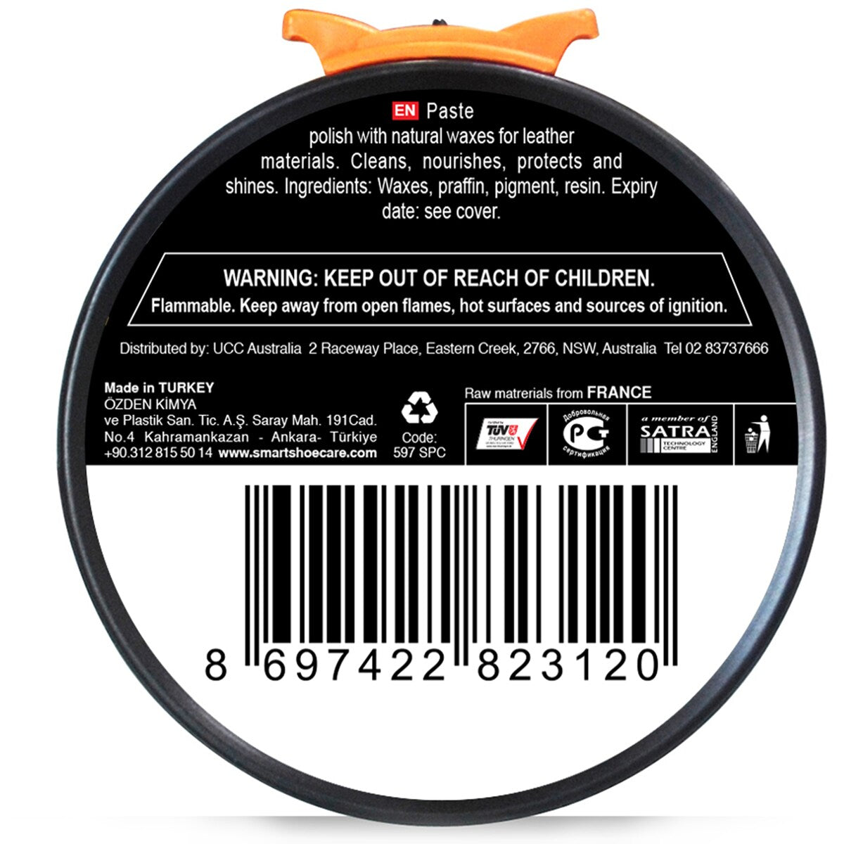 Smart Smart Shoe Polish Paste Black 50g