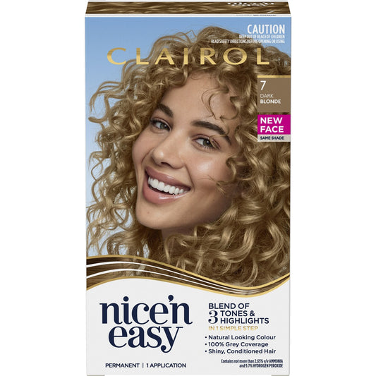 Clairol Nice 'N Easy Permanent 7 Dark Blonde Hair Colour each
