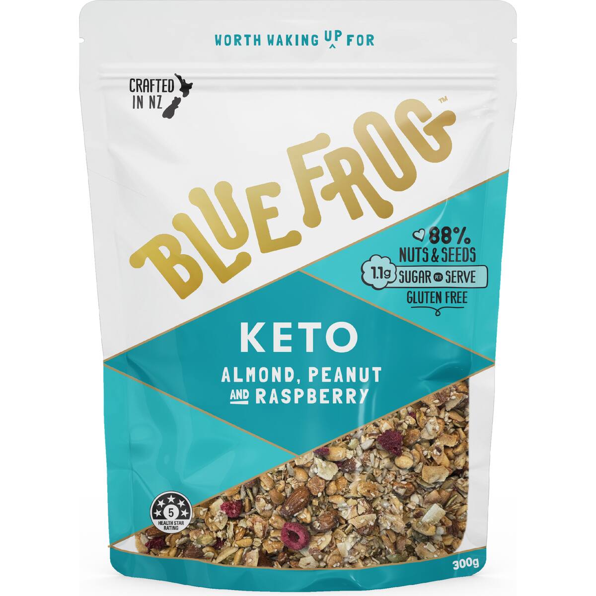Blue Frog Keto Almond Peanut & Raspberry Cereal 300g