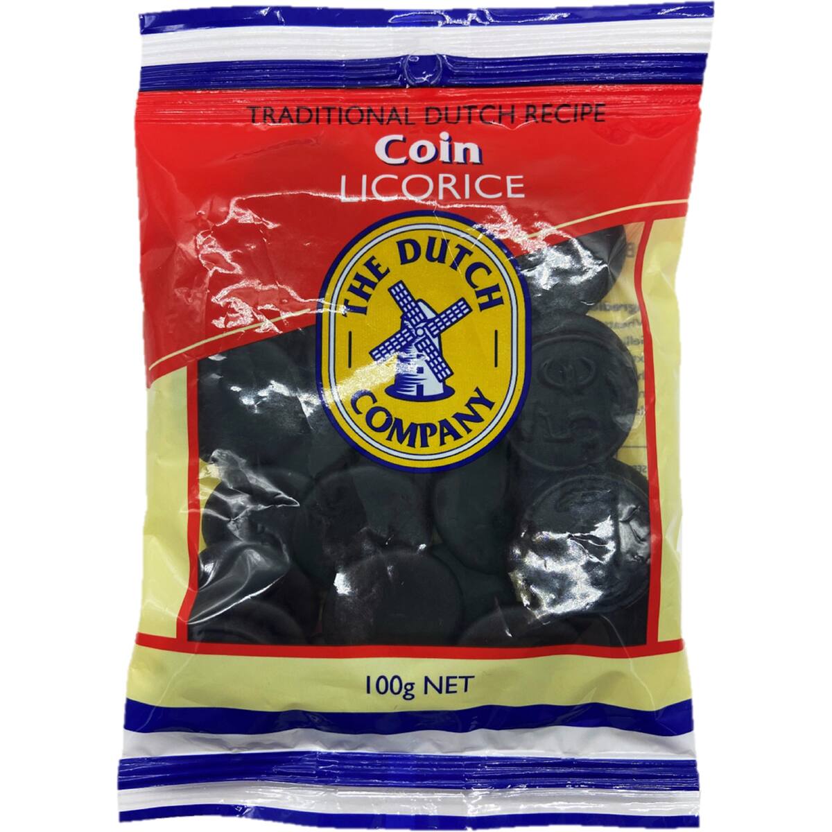 The Dutch Company Confectionary Coin Licorice 100g