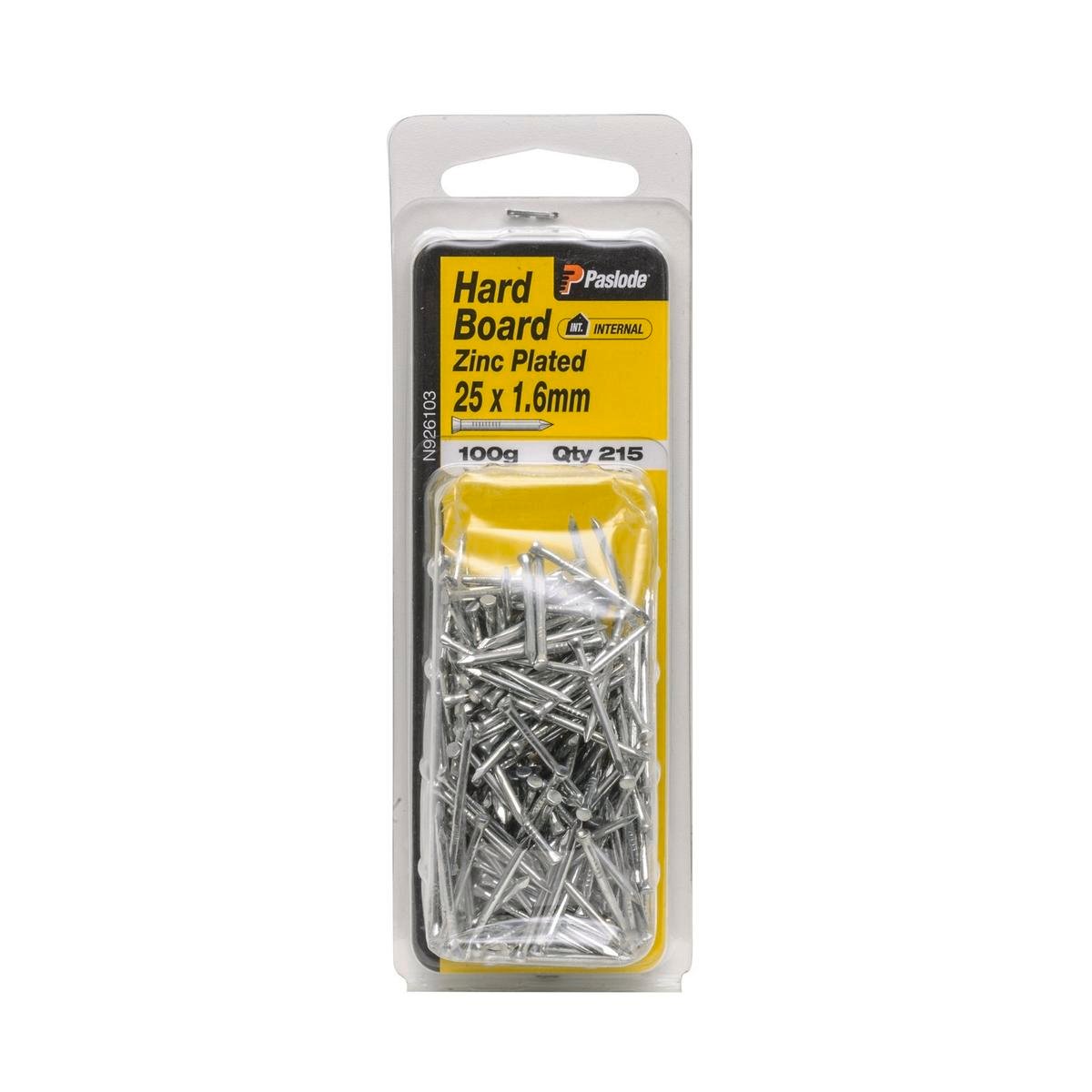 Paslode Hardboard Nail 25mm Zinc Plated 215 Pack Durable Fixing
