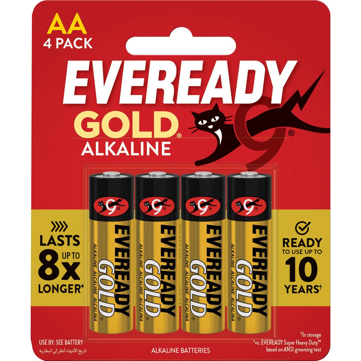 Eveready Gold Aa Alkaline Batteries 4 Pack