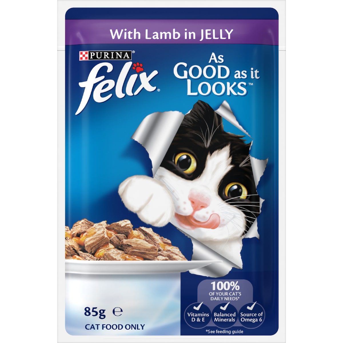 Felix Meat Menus In Jelly Wet Cat Food 85g X 24 Pack
