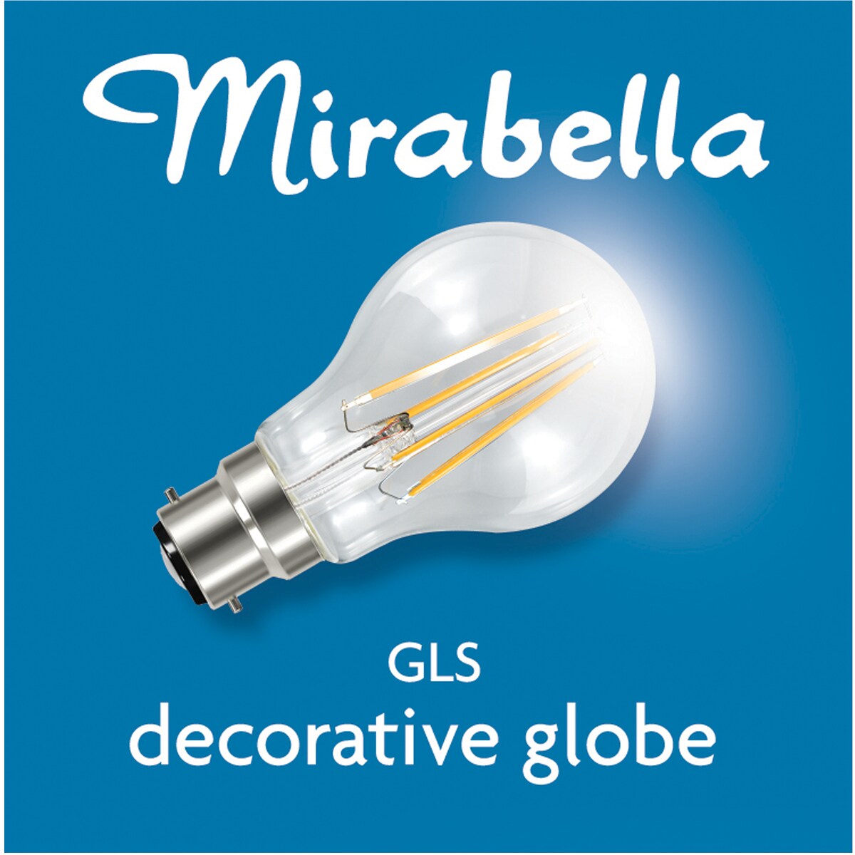 Mirabella LED GLS Filament Bayonet Cap 8W 1000lm Warm White Globe each
