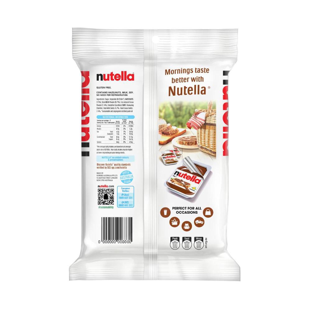 Nutella Hazelnut Chocolate Spread 12 Pack - 180g
