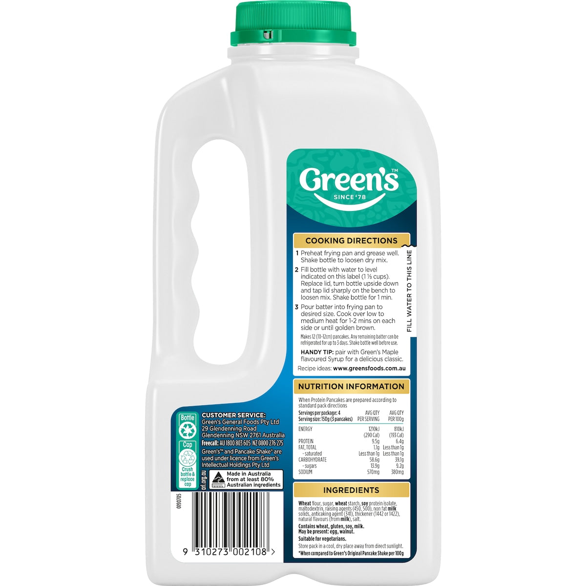 Green's Protein Pancake Mix 325g