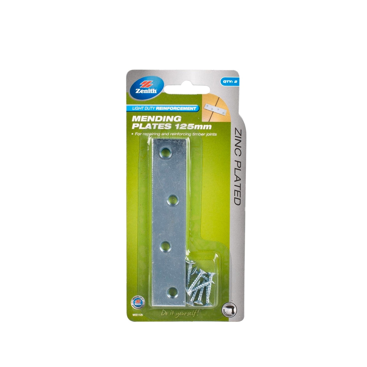 Zenith Mending Plates - 125mm - 2 Pack