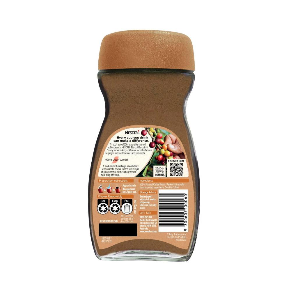 Nescafe Blend 43 Smooth & Creamy Instant Coffee - 140g
