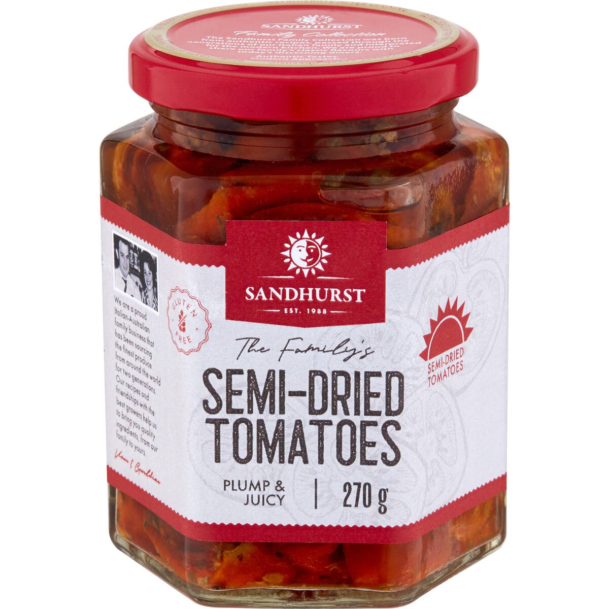 Sandhurst Tomatoes Semi Dried Canola Oil 270g