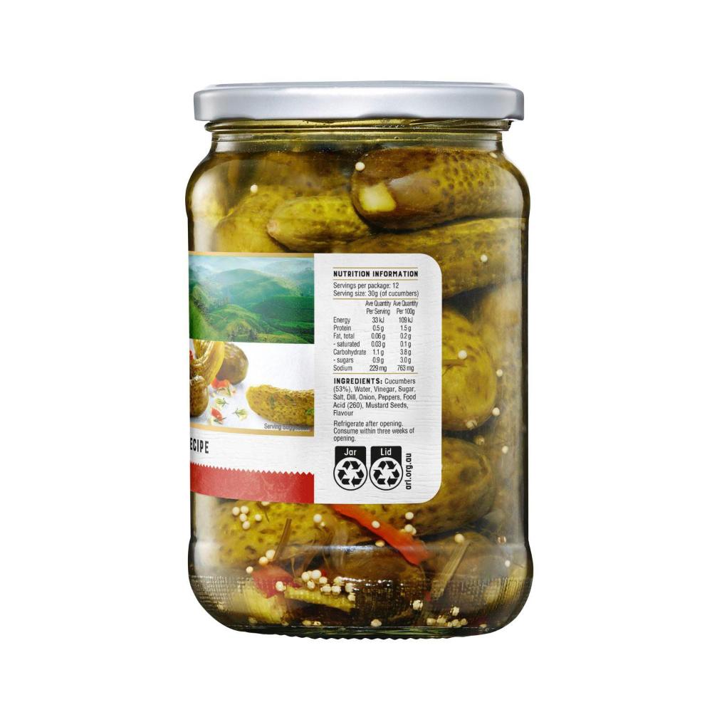 Always Fresh Polskie Ogorki Cucumbers - 680g
