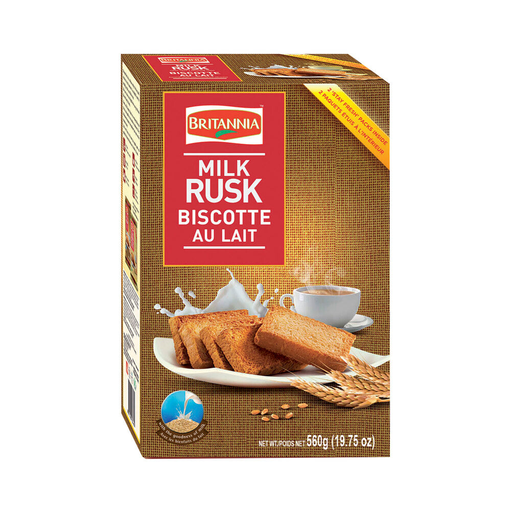 Britannia Milk Rusk Biscotte - 560g